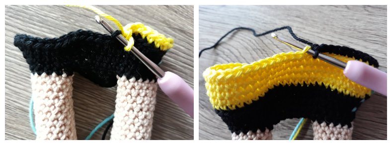 Blog-Inhaltsbild für 'Biene Susie, kostenlose Häkelanleitung'